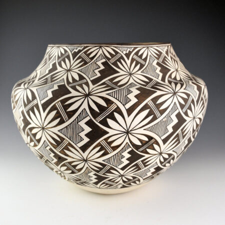 Alternative view of Chino, Marie Z. - 12" Wide Water Jar with Interlocking Butterfly Design (1960s)