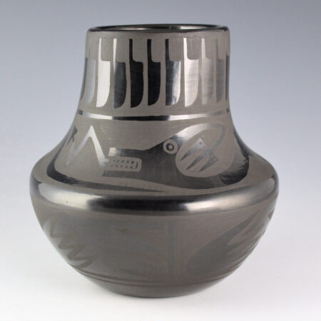 Martinez, Marvin & Frances - Water Jar with Feathers and Avanyu