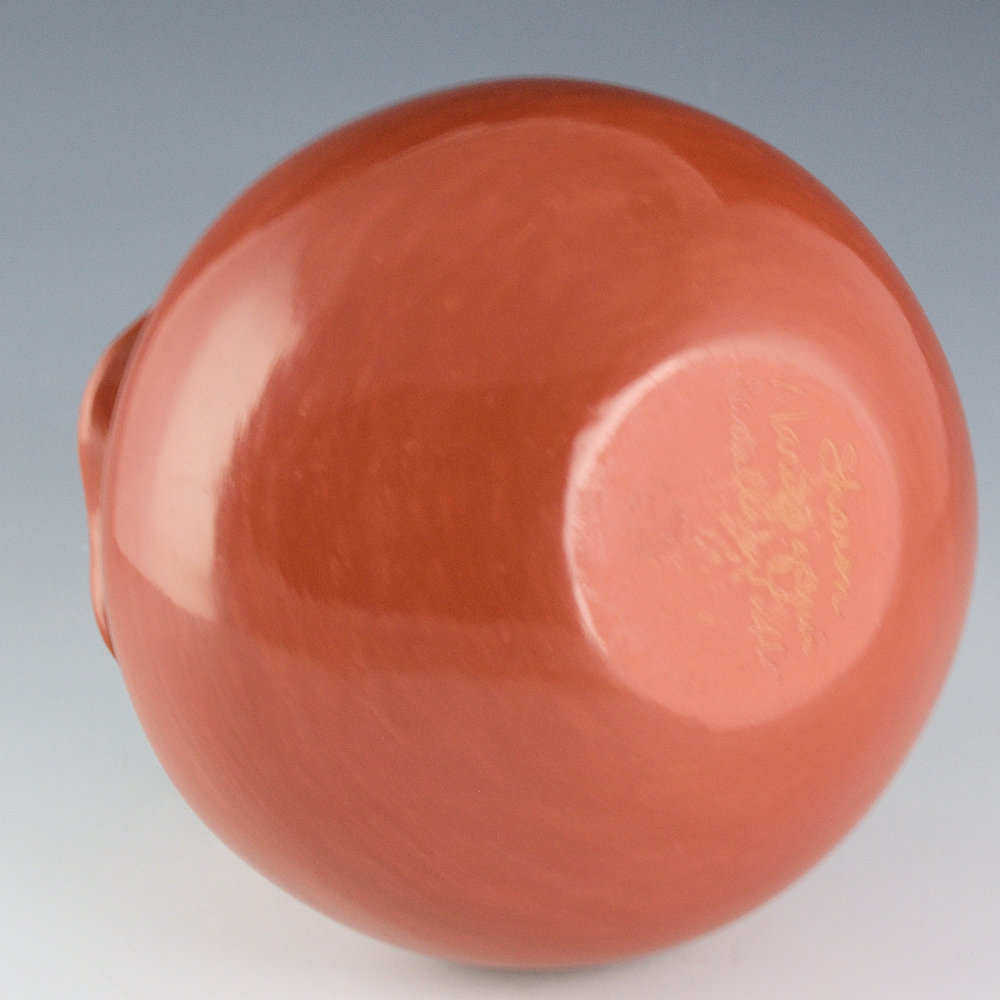 Naranjo-Garcia, Sharon - Red Water Jar with Bear Paws and Fluted Rim - Image 5