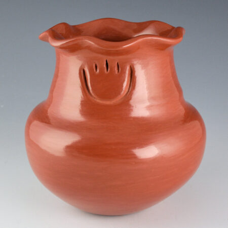 Alternative view of Naranjo-Garcia, Sharon - Red Water Jar with Bear Paws and Fluted Rim