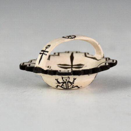 Natseway, Thomas - Mini Zuni Kiva Bowl with Dragonflies and Frogs