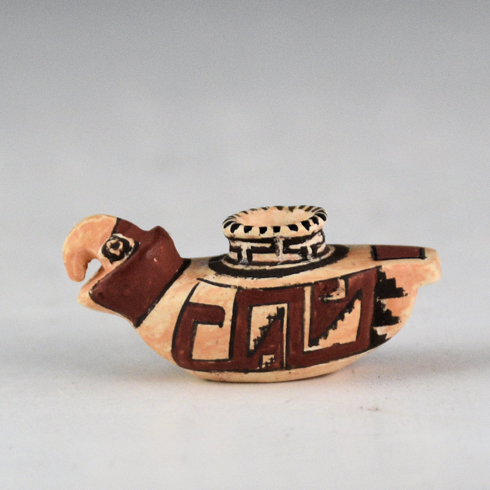 Natseway, Thomas - Mini Parrot Effigy Jar (1990s) - Image 2