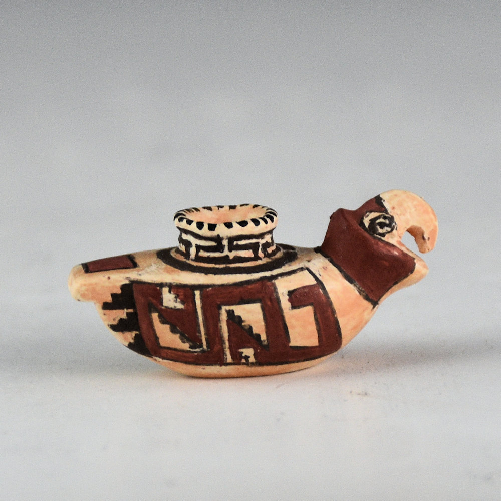 Natseway, Thomas - Mini Parrot Effigy Jar (1990s)