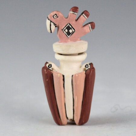 Natseway, Thomas - Mini Polychrome Jar with Parrots and Parrot Lid (1990s)