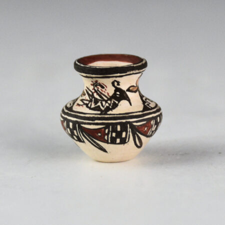 Alternative view of Natseway, Thomas - Mini  Water Jar with Birds and Rain Designs