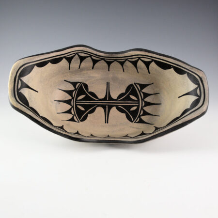 Alternative view of Tenorio, Thomas - 11" Long Open Bowl with Rain Cloud Designs