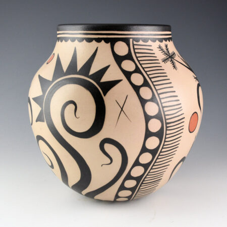 Alternative view of Ortiz, Virgil - Traditional Jar with Corn & Wildflower Designs (2005)