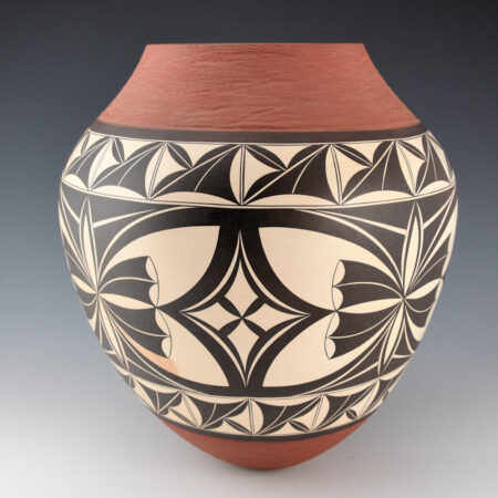 Alternative view of Lucas, Yvonne - 12" Tall Jar with Butterflies, Flowers, and Sculpted Rim