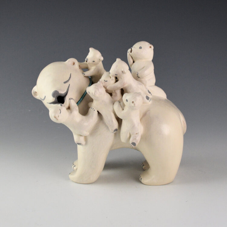 Teller, Stella - Large Bear Storyteller with 7 Cubs (2002)