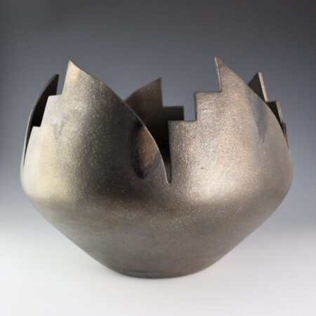 Alternative view of Yazzie, Angie - 12" Wide "The Journey" Black Fired Micaceous Jar (2025)