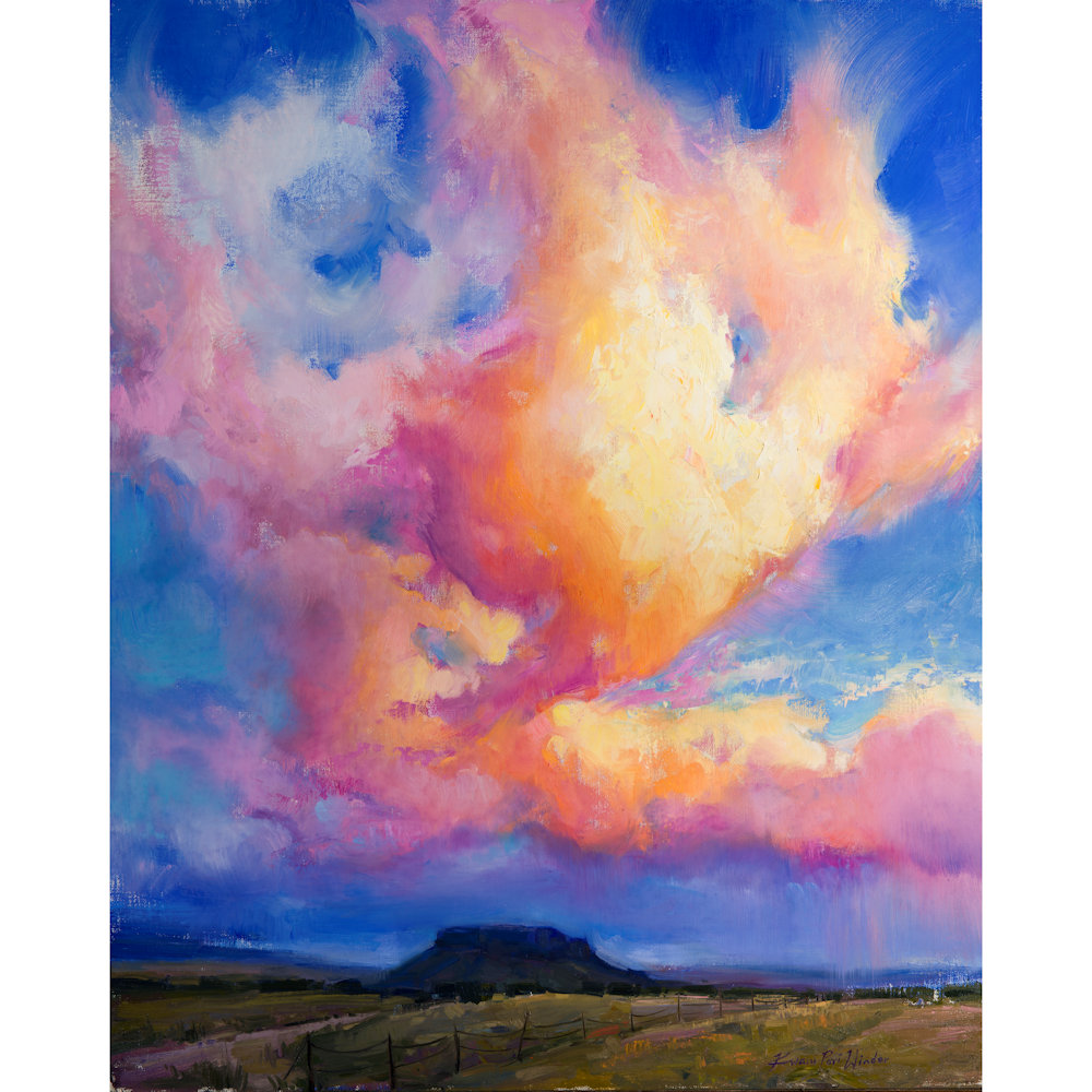 Winder, Kwani Povi - "Black Mesa Grandeur" Oil on Linen Board (25" x 31")