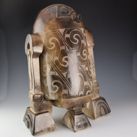 Earles, Chase Kahwinhut -"The Keeper of the Seeds of Knowledge" 17" Tall Clay Figure