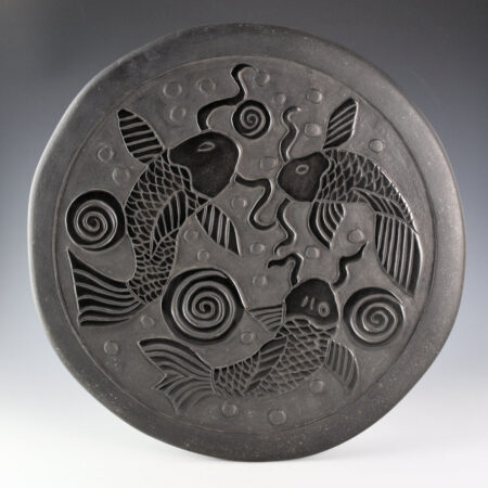 Youngblood, Christopher - 14" Plate with Three Koi