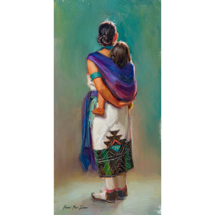 Winder, Kwani Povi - "Carried" Oil on Linen Board (8" x 16")