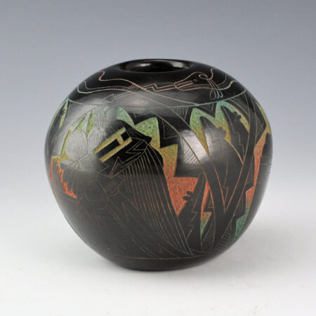 Dalawepi (Ergil Vallo) - Bowl with Katsina Figures (1990s)