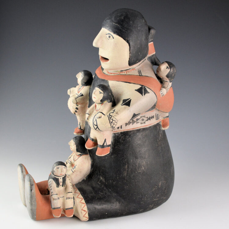 Suina, Frances - 12" Tall Storyteller with 7 Kids (1970s)