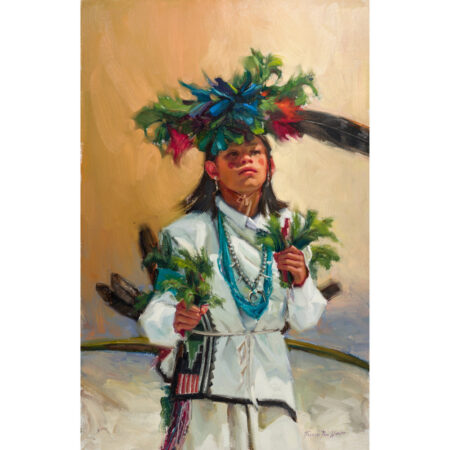 Winder, Kwani Povi - "From Her Steps" Oil on Linen Board (18" x 28")