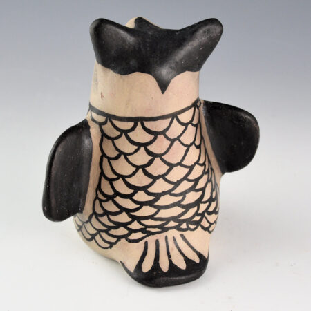 Alternative view of Ortiz, Guadalupe - Figurative Clay Owl (1980s)