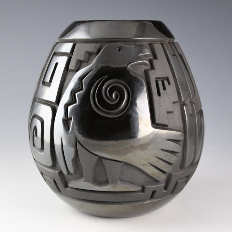 Begay, Jr., Harrison - Jar with Raven and Wolf Jar (2025)