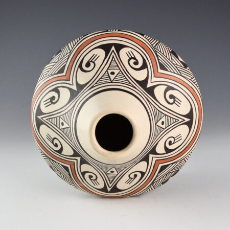 Alternative view of Naha, Helen "Featherwoman" - Jar with Star and Rainbow Designs (1980s)