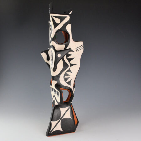 Alternative view of Suina, Jeff - "Lightning" 16" Tall Angular Geometric Design Jar