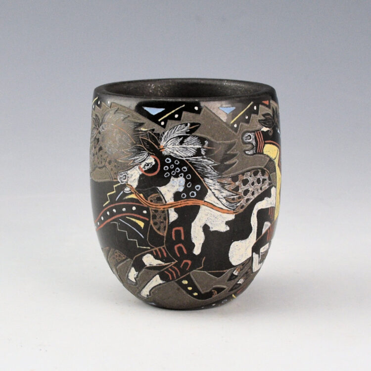 Tafoya, Jennifer - Bowl with Five Horses