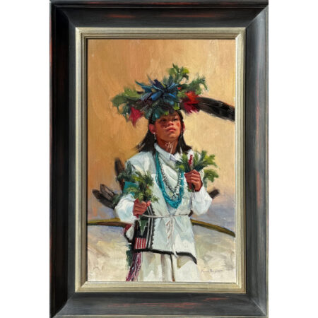 Alternative view of Winder, Kwani Povi - "From Her Steps" Oil on Linen Board (18" x 28")