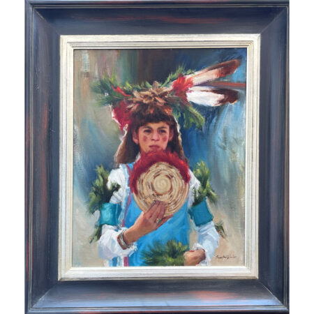 Alternative view of Winder, Kwani Povi - "Strength Within Me" Oil on Linen Board (16 x 20)