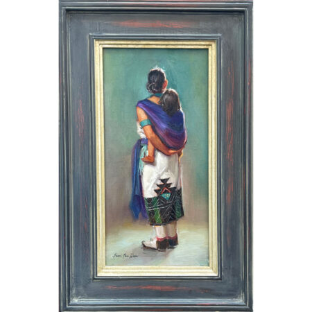 Alternative view of Winder, Kwani Povi - "Carried" Oil on Linen Board (8" x 16")