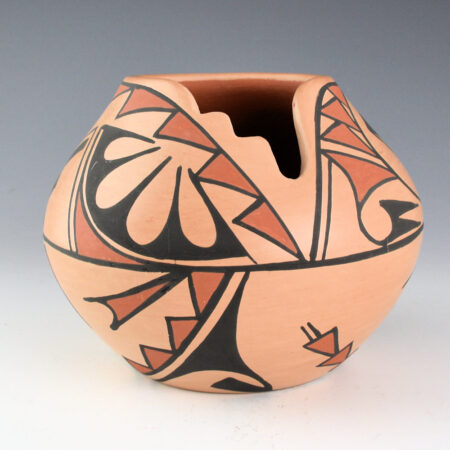 Dunlap, Linda - Polychrome Jar with Kiva Step Rim
