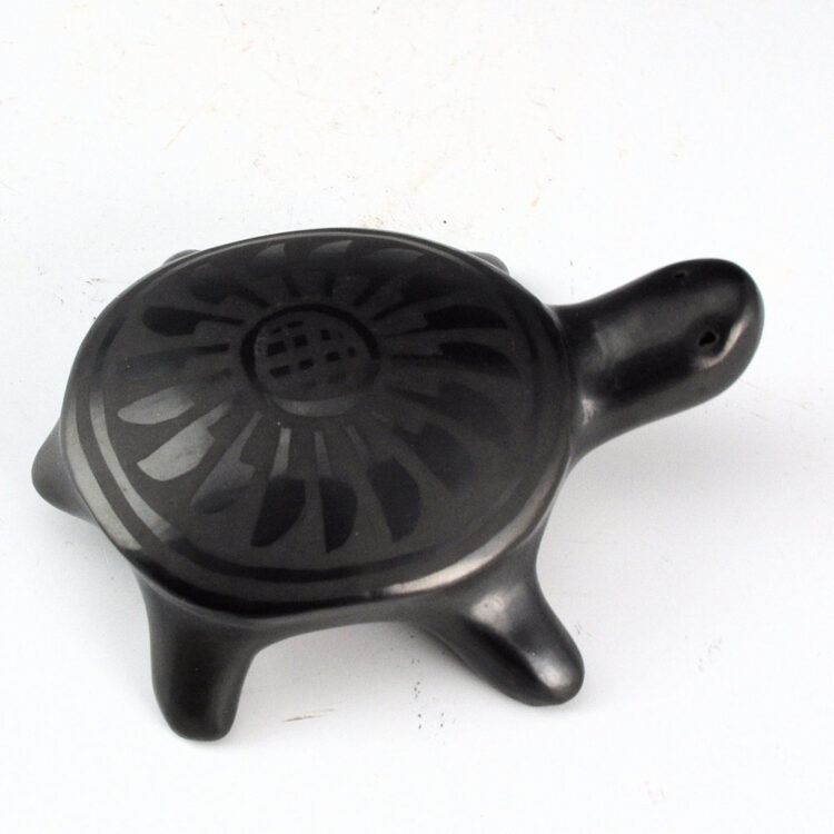 Naranjo, Louis - Clay Turtle with Feather Design