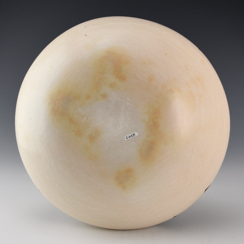 Begaye, Nathan - Polychrome White Bowl with Clouds and Geometrics (1999) - Image 5