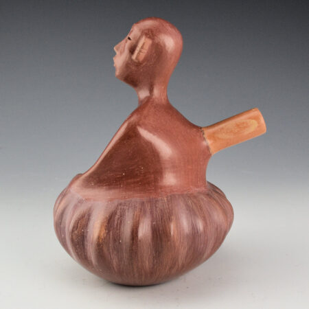 Alternative view of Begaye, Nathan - Polychrome Figurative Melon Jar (1988)