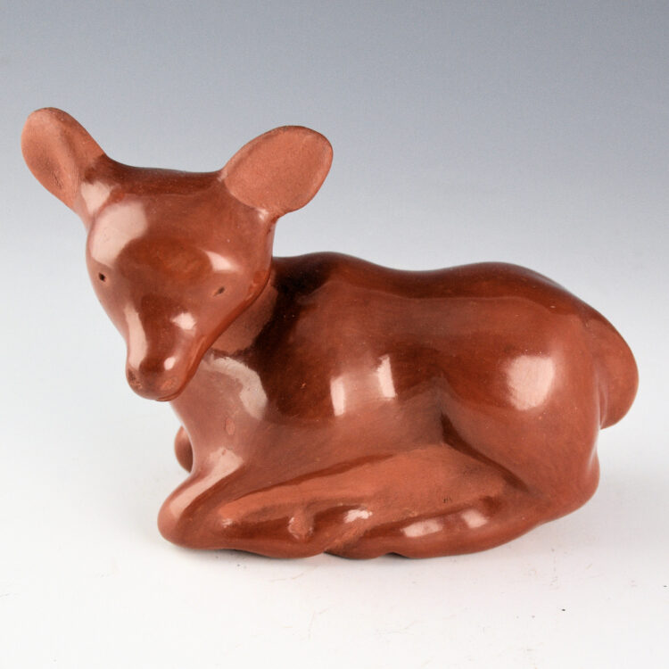 Gutierrez, Pula - Red Deer Clay Figure (1960s)