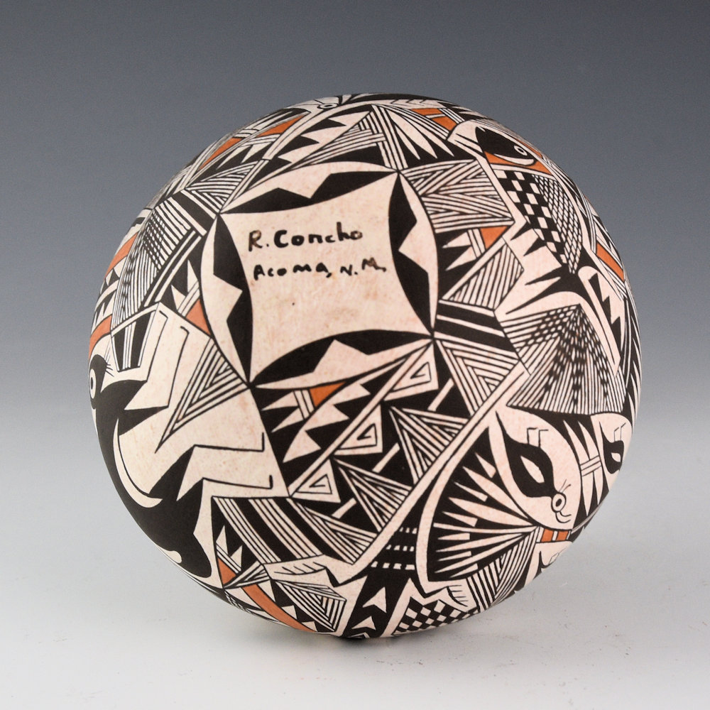 Concho, Rachel - Seedpot with Mimbres Animals, Insects, and Geometrics (1990s) - Image 6