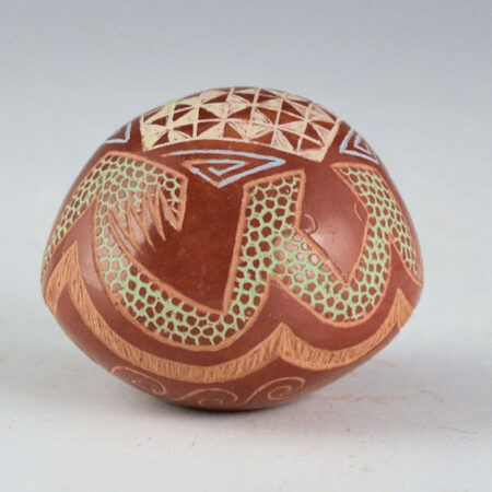 Lonewolf, Rosemary "Apple Blossom" - Seedpot with Mulit-Color Turtle