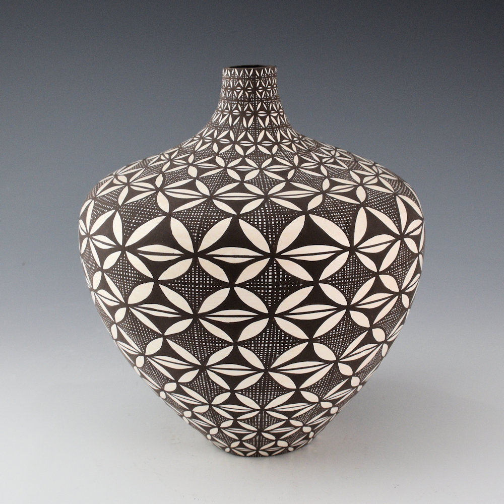 Victorino, Sandra - Large Long Neck Jar with Butterflies and Flowers - Image 3