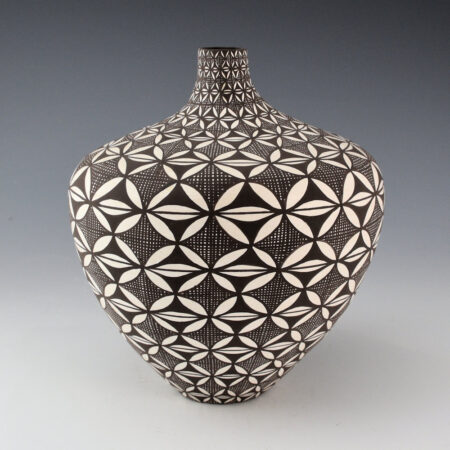 Victorino, Sandra  - Large Long Neck Jar with Butterflies and Flowers