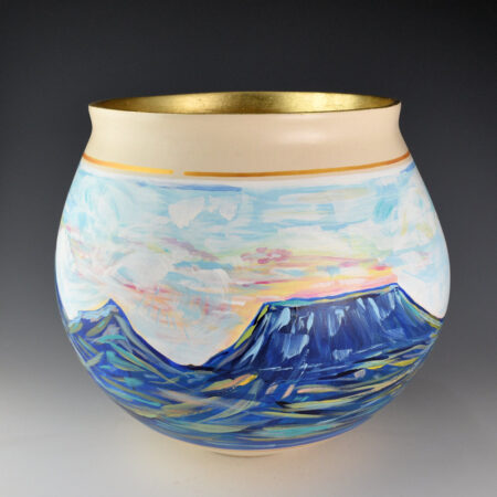 Romero, Santiago - "Black Mesa" 10" Wide Jar