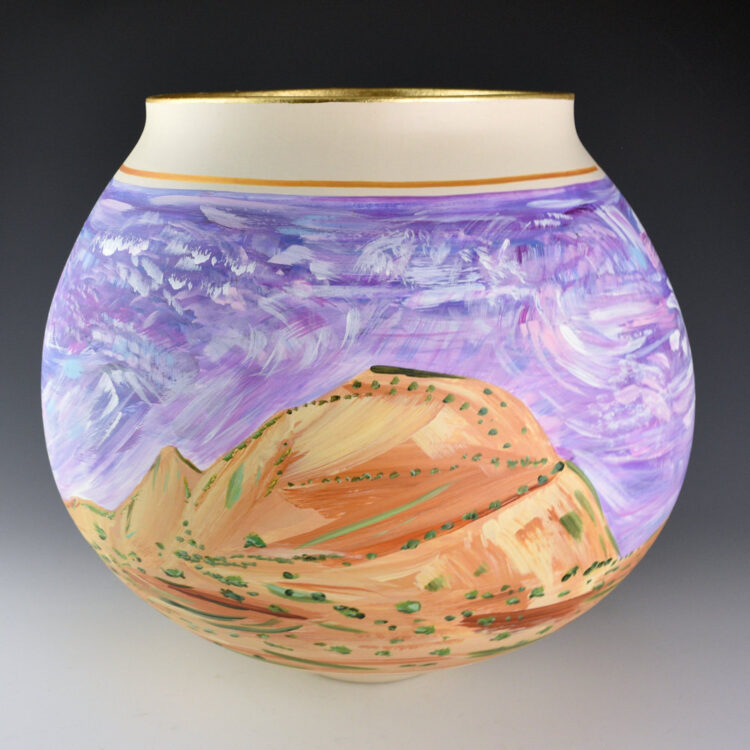 Romero, Santiago - "Sunset Skies" 12" Wide Jar