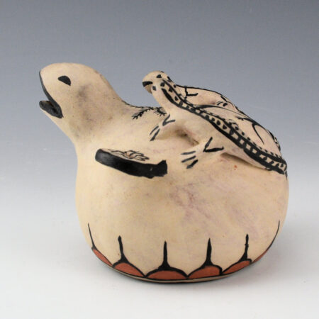 Ortiz, Seferina - Effigy Canteen with Raised Lizards (1980s)