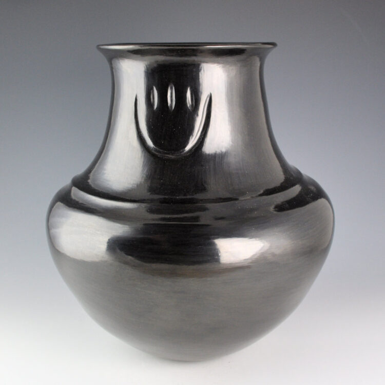 Naranjo-Garcia, Sharon - 12" Tall Double Shoulder Water Jar with Bear Paws