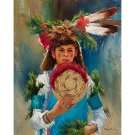 Winder, Kwani Povi - "Strength Within Me" Oil on Linen Board (16 x 20)