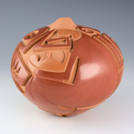 Garcia, Tammy - "A Mother's Tale" Carved Three-Color Jar (2004)