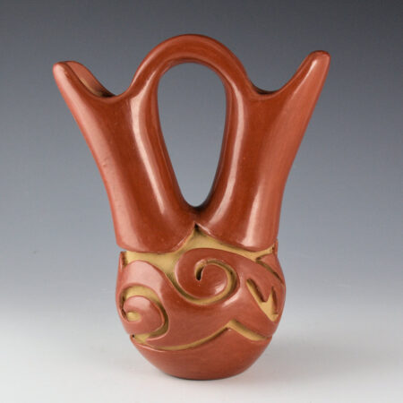 Alternative view of Naranjo, Teresita  - Red Wedding Vase with Cloud Designs (1980s)