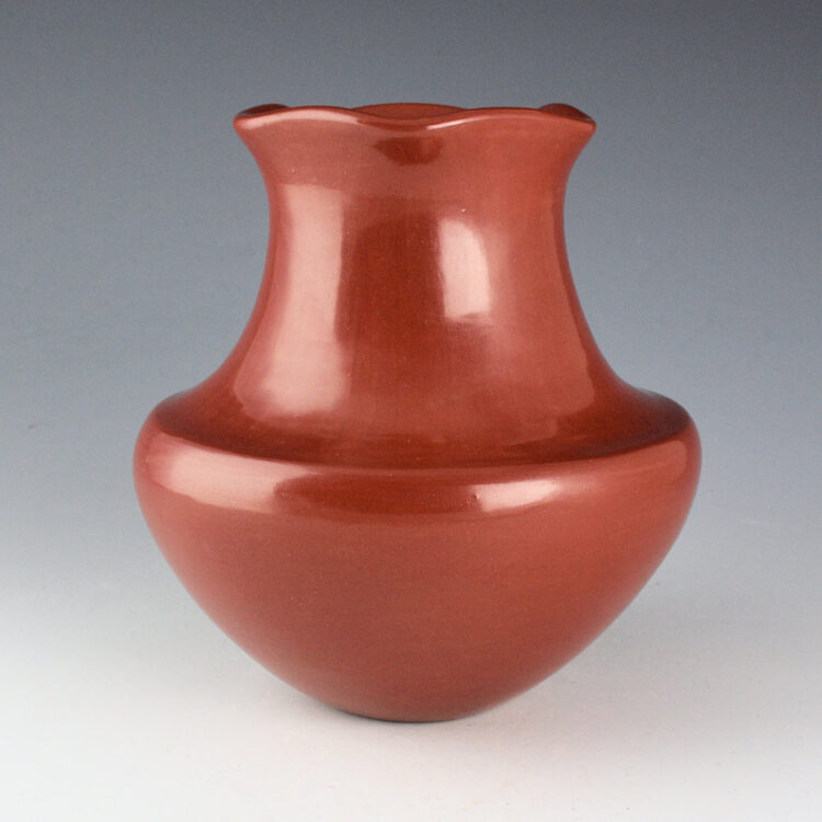 Garcia, Tina - Red Water Jar with Raindrop Rim (1990s)