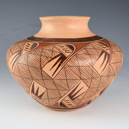 Alternative view of Nampeyo, Tonita - Water Jar with Migration Pattern with 16 Bird Wings (1980s)