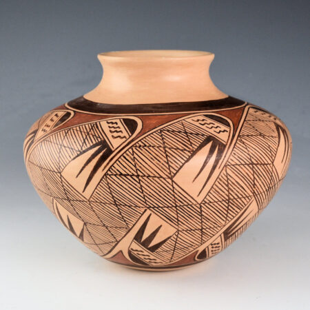 Nampeyo, Tonita - Water Jar with Migration Pattern with 16 Bird Wings (1980s)