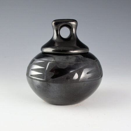 Alternative view of Martinez, Anita - Bowl with Rain and Cloud Designs with Lid (1970s)