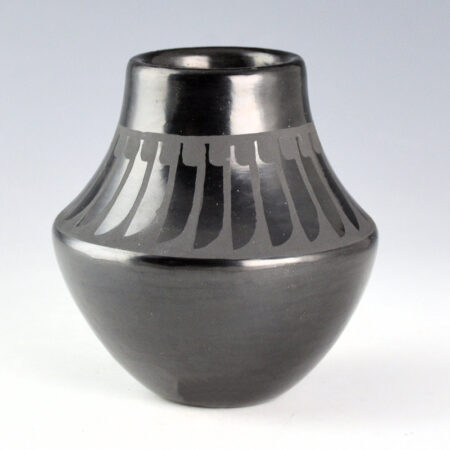 Alternative view of Martinez, Beverly - Jar with 28 Feathers (1970's)